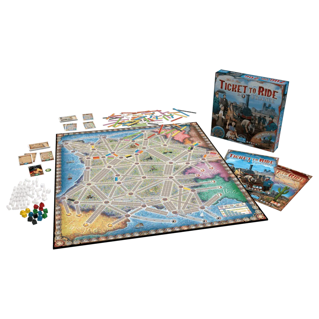 Les Aventuriers du Rail: Carte #6 – France et la Conquête de l’Ouest Les Aventuriers du Rail: Carte #6 – France et la Conquête de l’Ouest